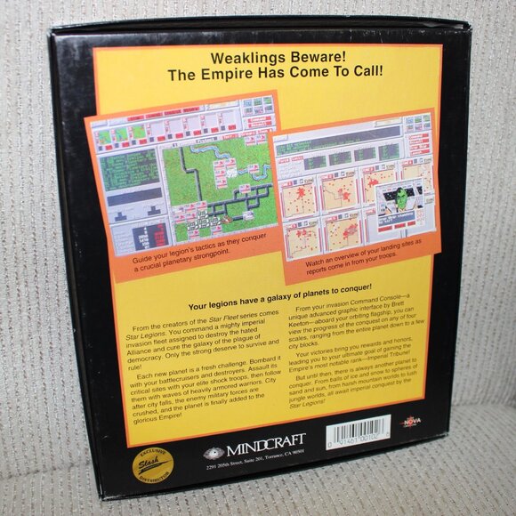 3/$77❤️vintage 1992 Mindcraft Star Legions Big Box Supernova Creations PC Game - Picture 9 of 11